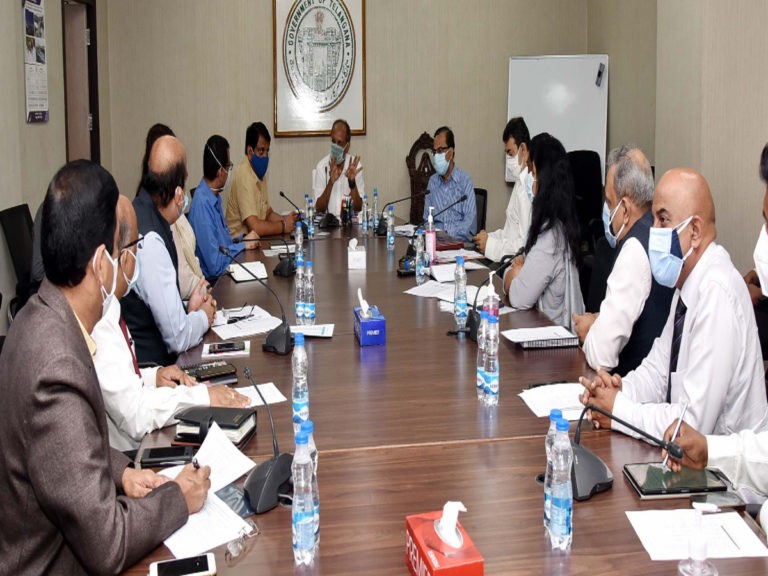 జిల్లా కలెక్టర్లతో సీఎస్‌ సమీక్ష..