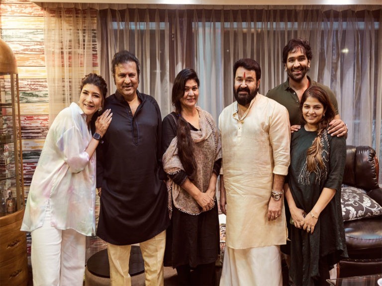 మోహ‌న్ బాబు ఇంట్లో మోహన్ లాల్ సంద‌డి..