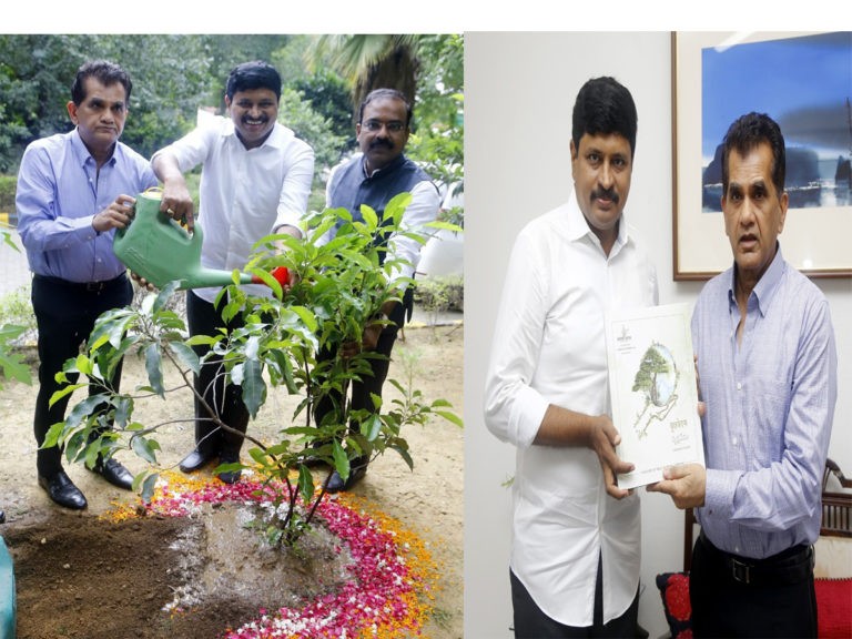 గ్రీన్ ఛాలెంజ్‌లో పాల్గొన్న నీతి ఆయోగ్ సీఈవో..