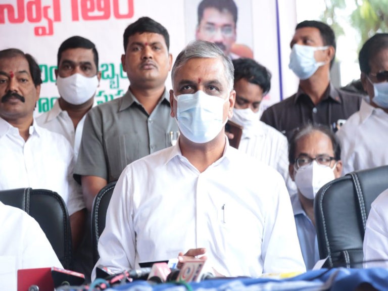 గాంధీ ఆస్ప‌త్రిలో కోవిడ్ సేవ‌లు అద్భుతం- మంత్రి హ‌రీష్‌
