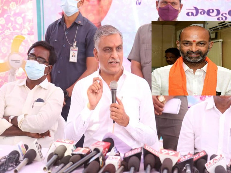 బండి సంజయ్‌కి మంత్రి హరీష్‌ రావు సవాల్‌..
