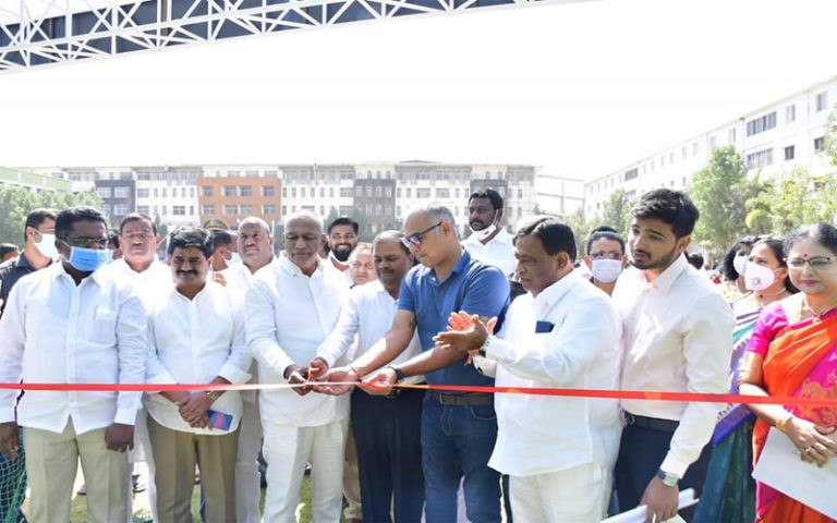 MS ధోని క్రికెట్ అకాడమీని ప్రారంభించిన మంత్రి మల్లారెడ్డి..