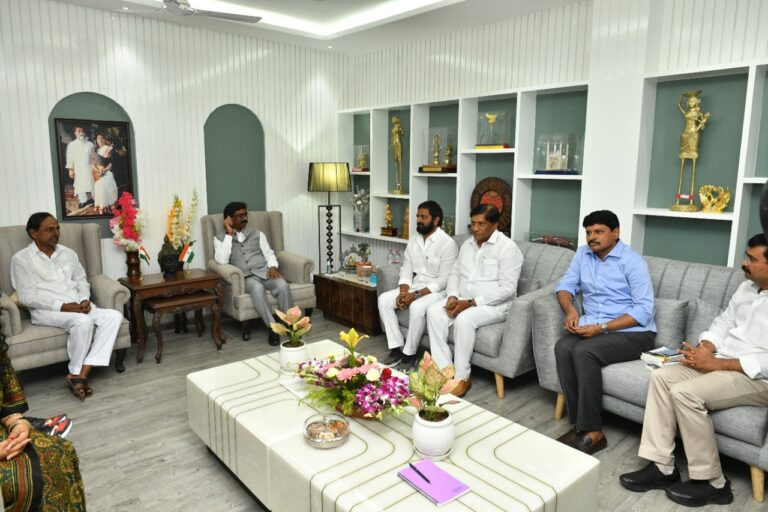 CM KCR Jharkhand Tour Photos
