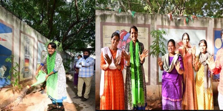 మొక్కలు నాటిన మారేడుపల్లి తహసీల్దార్..