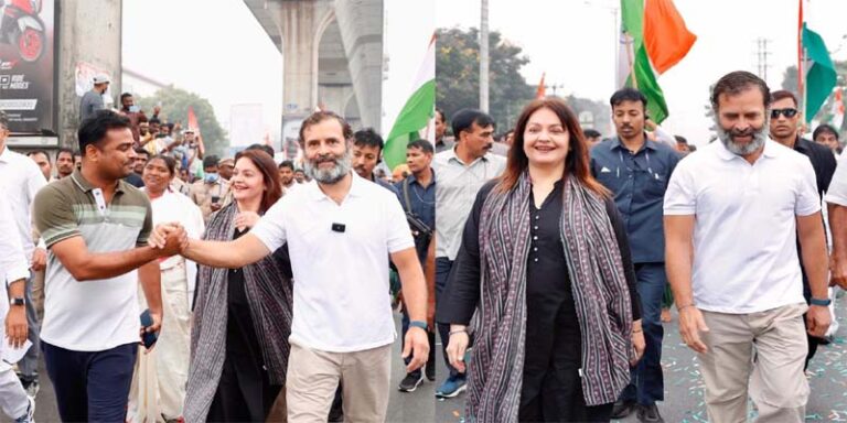 జోడో జోష్..రాహుల్‌తో బాలీవుడ్ నటి