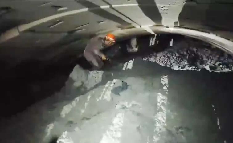 SLBC టన్నెల్‌లో కొనసాగుతున్న సహాయక చర్యలు