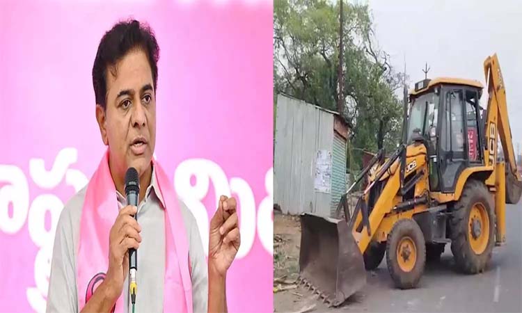 బుల్డోజర్ కంపెనీలతో రహస్య ఒప్పందమా?:కేటీఆర్