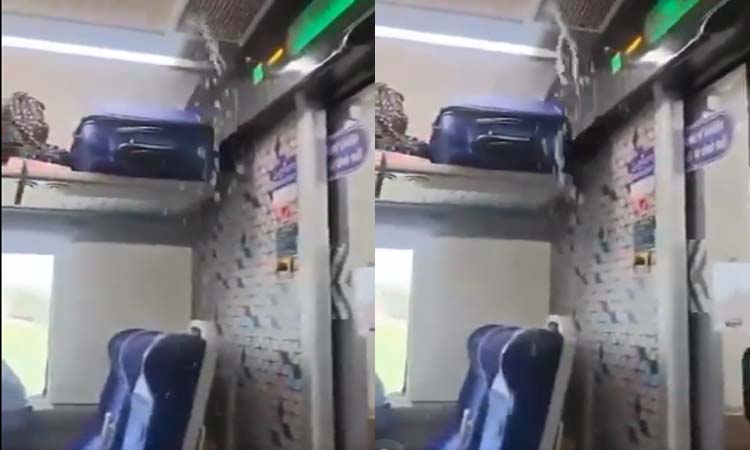 వందే భారత్…ఏసీ నుండి వాన నీళ్లు