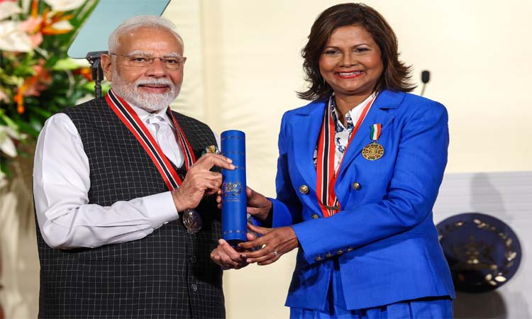 మోదీకి ట్రినిడాడ్ అత్యున్నత పురస్కారం