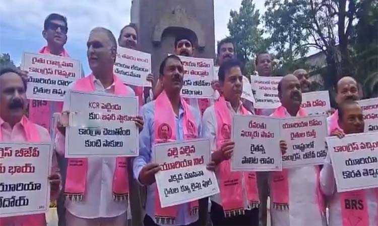 అసెంబ్లీ సమావేశాలు..బీఆర్ఎస్ నిరసన