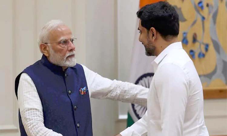 ప్రధాని మోదీతో నారా లోకేష్ భేటీ