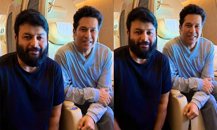 క్రికెట్ గాడ్‌తో తమన్!