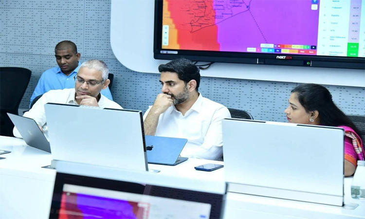 మొంథా తుఫాన్‌..లోకేష్ సమీక్ష