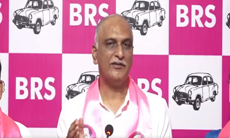 కాంగ్రెస్ భూకుంభకోణంపై హరీష్ ఫైర్