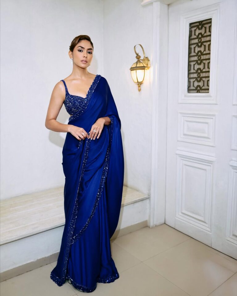 Mrunal Thakur Dazzles In A Cobalt Blue