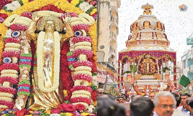 9.2 కిలోల బంగారంతో సత్యసాయి విగ్రహం