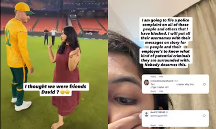 మిల్లర్‌తో రీల్..డిలీట్ చేసిన ప్రిన్సి!