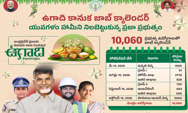 ఉగాది వేళ..ఏపీలో జాబ్ క్యాలెండర్ విడుదల