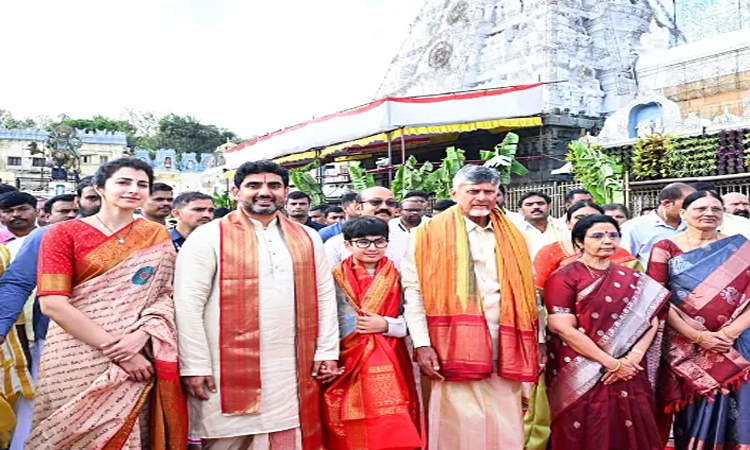తిరుమలలో సీఎం చంద్రబాబు పర్యటన..
