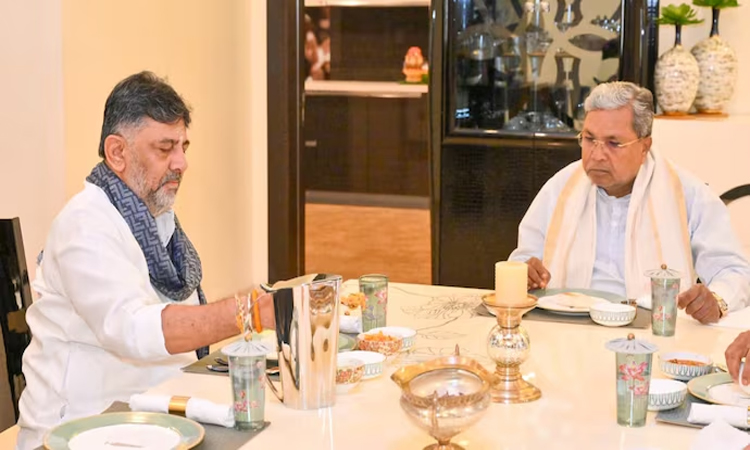 సిద్ధూ నివాసంలో డీకే బ్రేక్‌ఫాస్ట్!