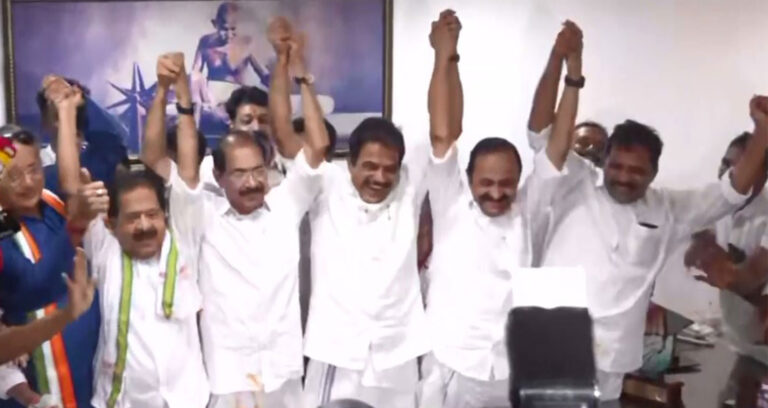 కాంగ్రెస్ సంబరాలు..10 ఏళ్ల నిరీక్షణకు తెర