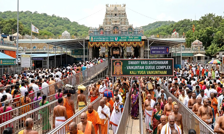 TTD:తిరుమలకు పోటెత్తిన భక్తులు