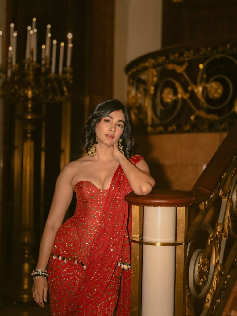 Pooja hegde stunning in red