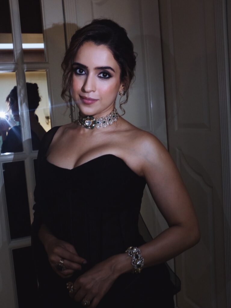 sanya malhotra stunning in black